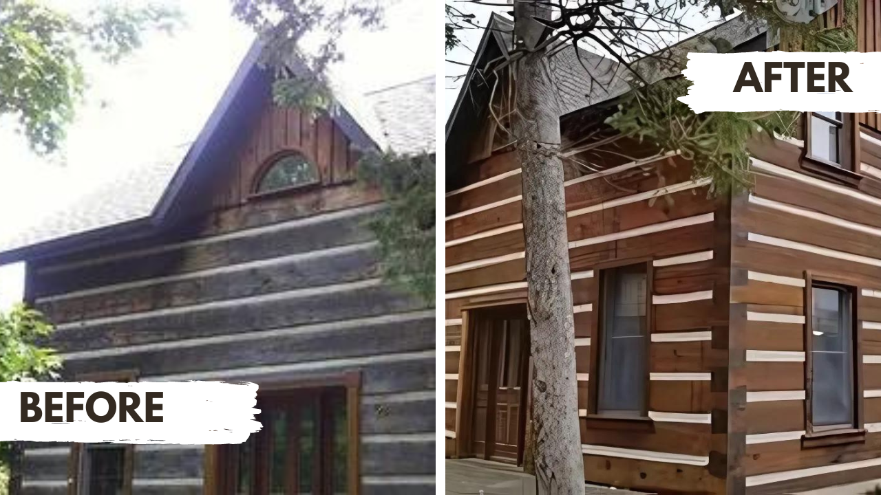 Log cabin repair