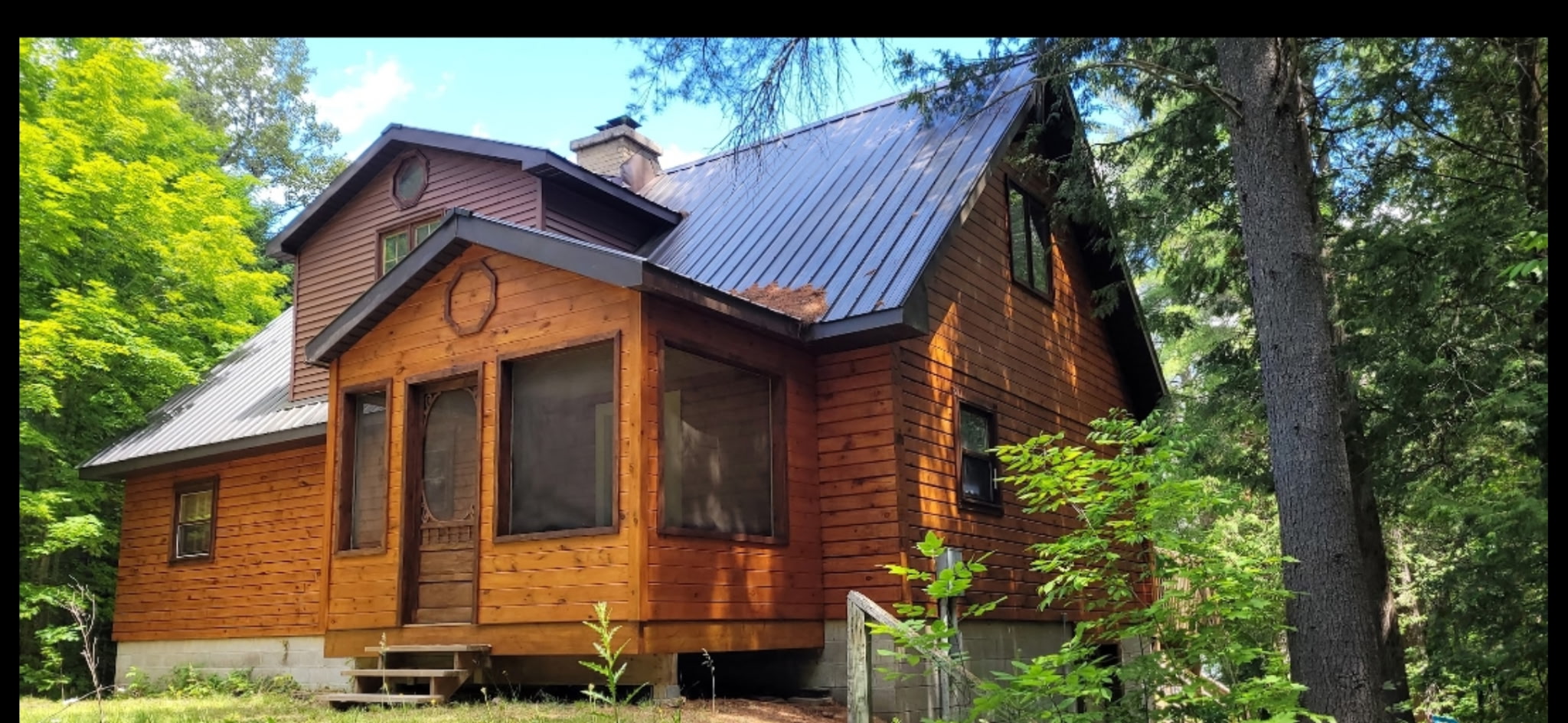 Restoration tools used in Ontario log home refinishing project